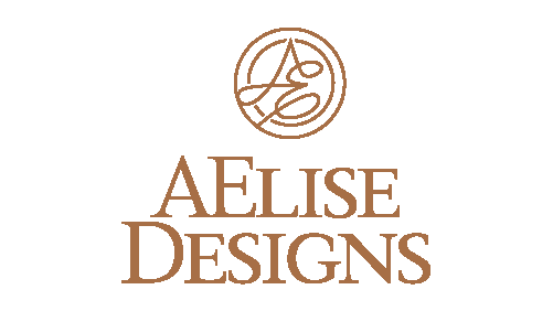 Aelise Designs Logo in bronze