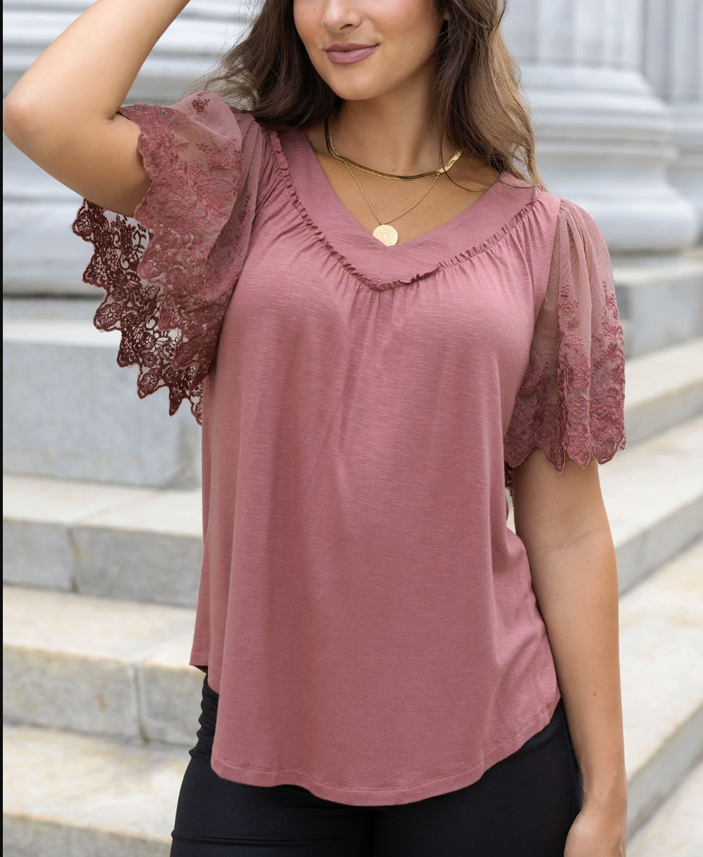 Vera Shift Top in Hot Pink - Grace and Lace