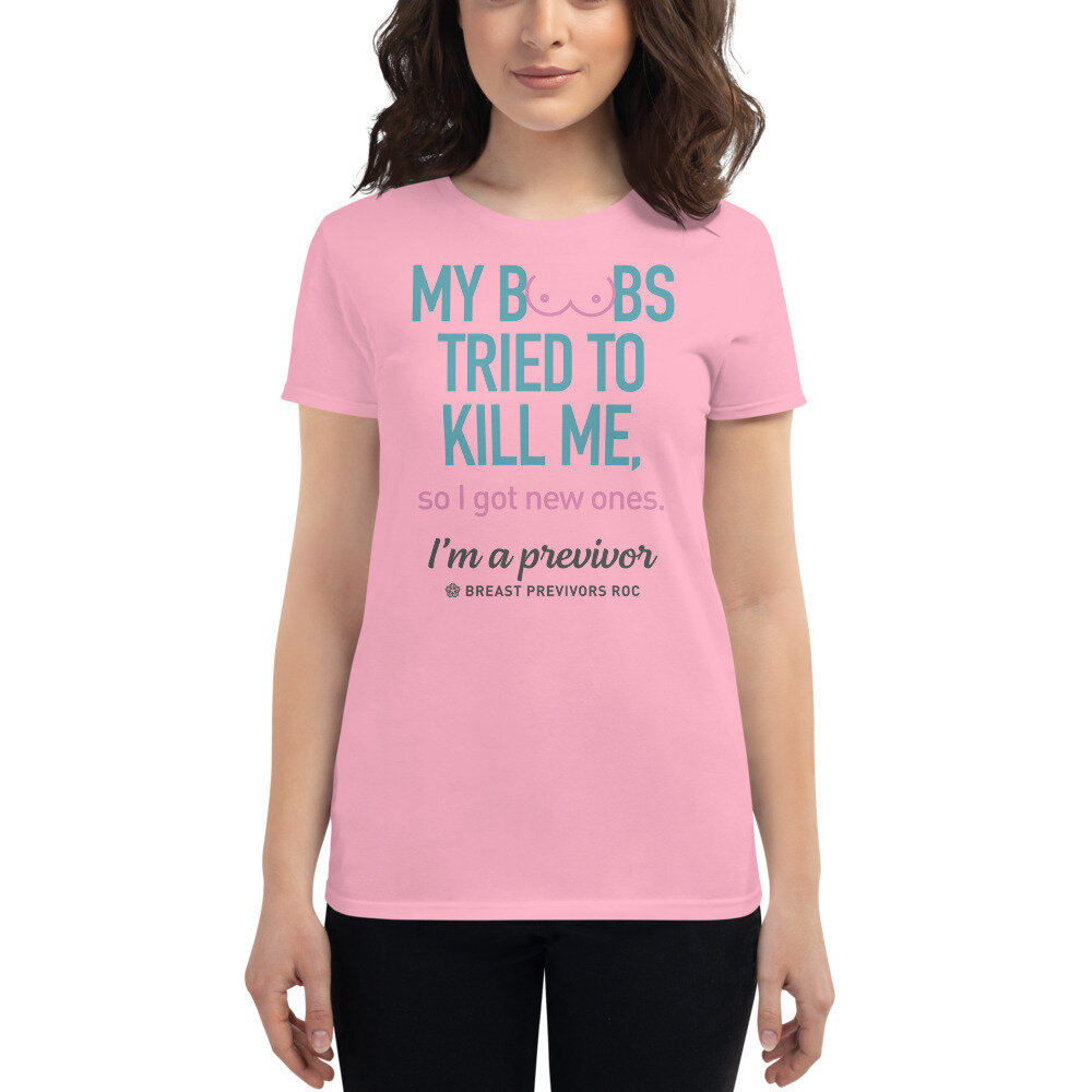Pink Boob T-shirt – Never Fully Dressed