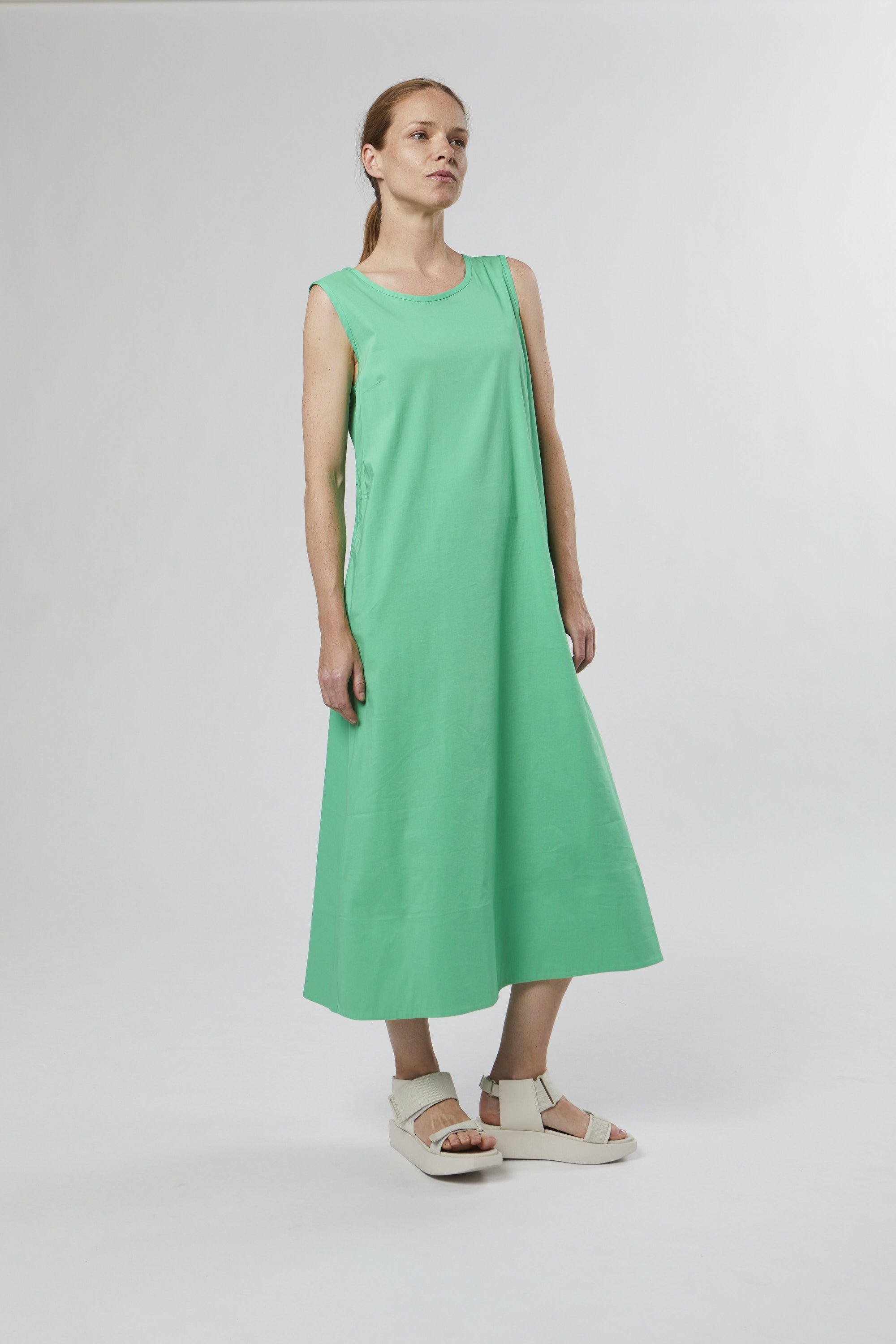 Vetono Long Light Green Dress — Diana Boutique Ladies Fashion