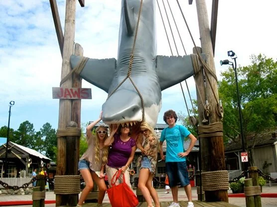 Giant Shark at the Jaws Ride