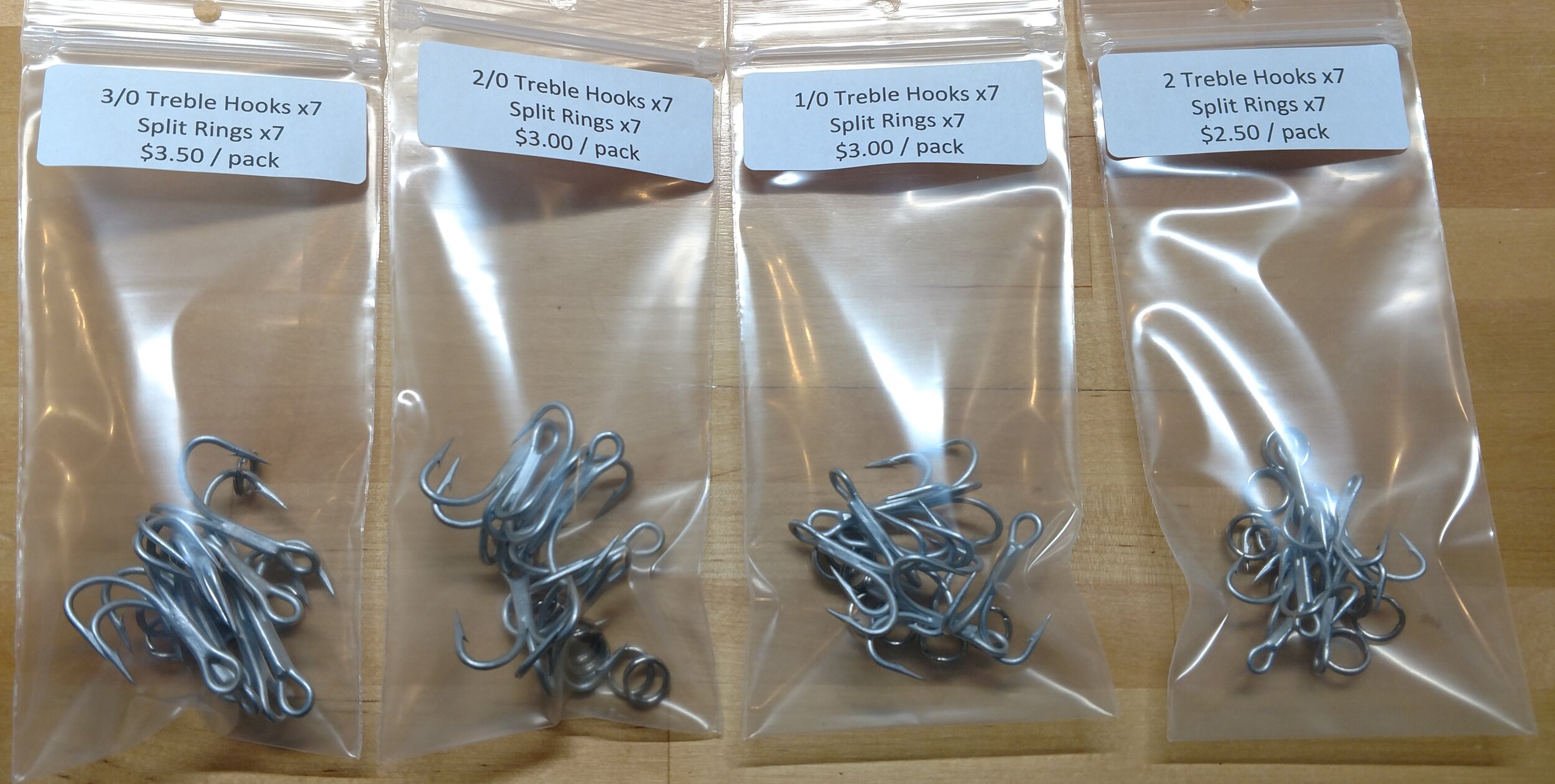 Replacement Hooks and Split Rings — 247 Lures - Handmade wooden lures