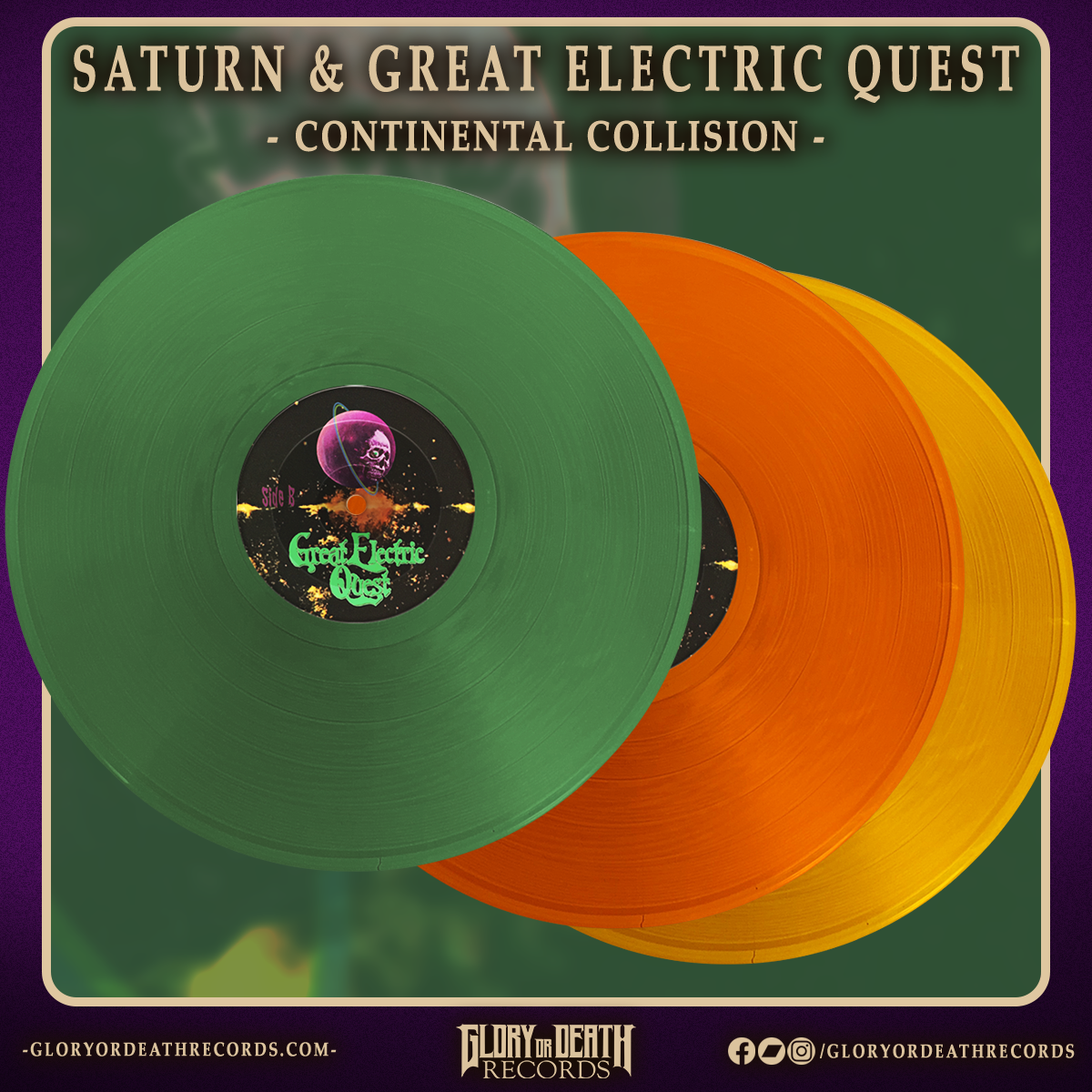 Saturn & Great Electric Quest Continental Collision Vinyl) — Glory or Death