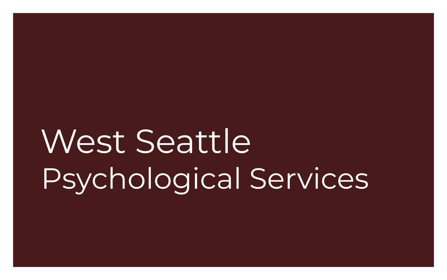West Seattle Psychological Services