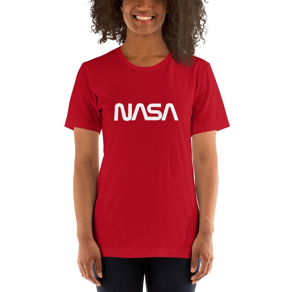 frokost Kriger bundet White NASA Logo T-Shirt • AI Store