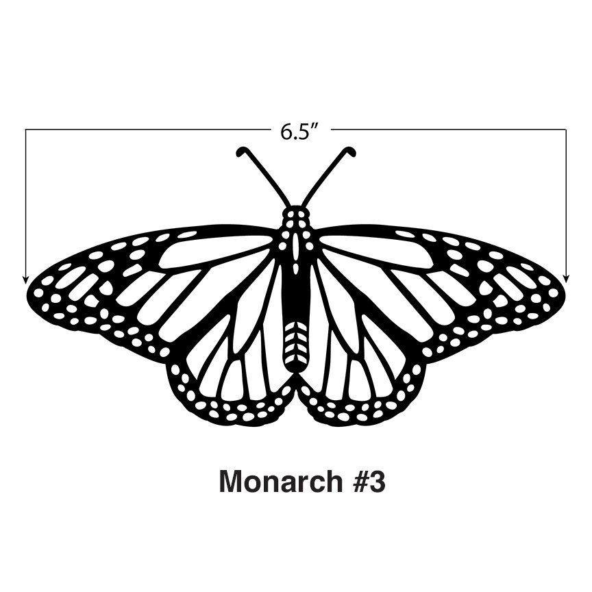 Delicate Detailed Butterfly Spring Summer Nature Monarch Wall Cookie DIY  Stencil