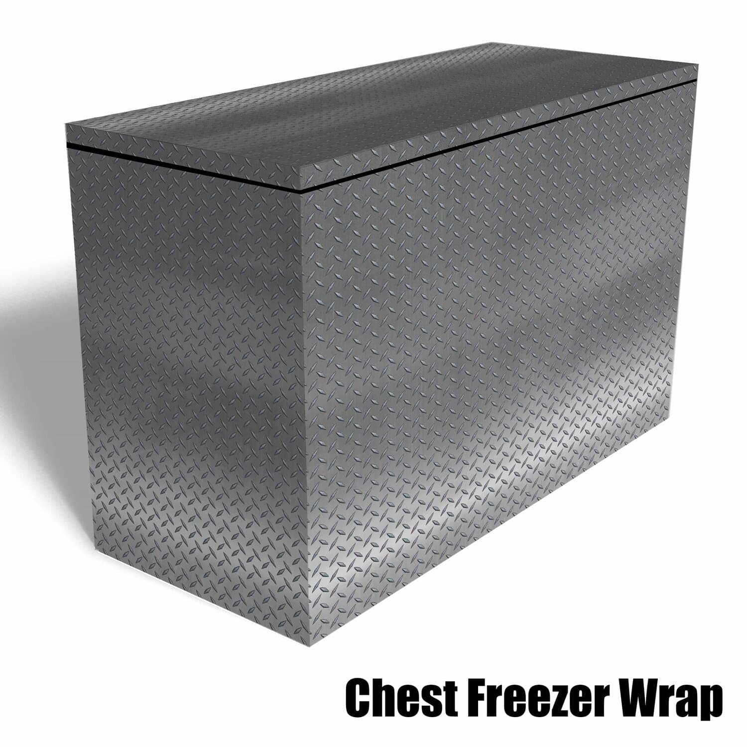 Diamond Plate Chest Freezer Wrap