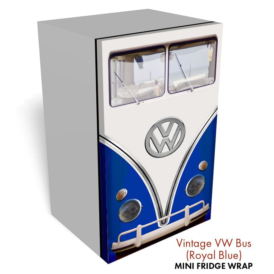 VW Bus Mini Fridge Wrap