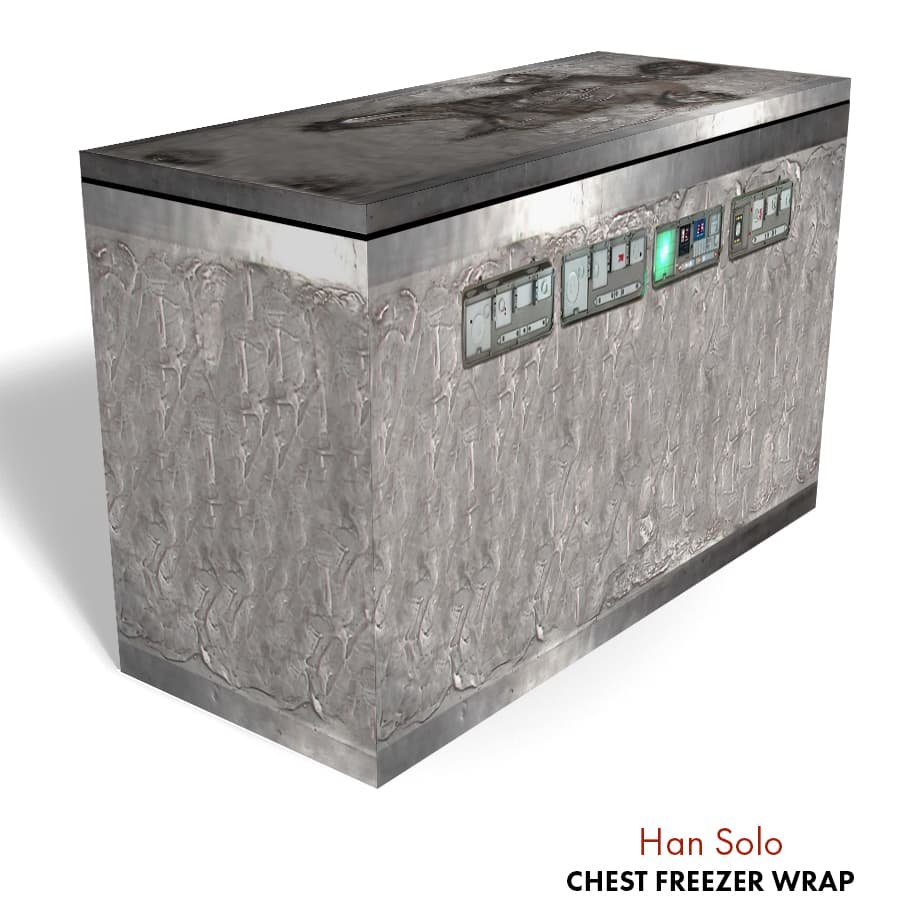 Han Solo in Carbonite Chest Freezer Wrap