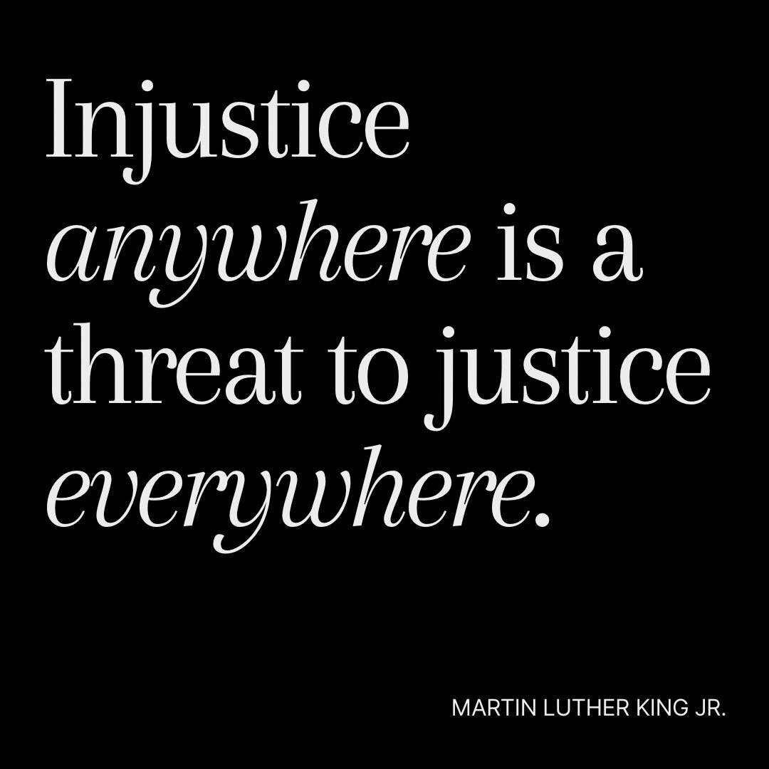 It is Martin Luther King Jr. day. Spend today doing an act of service for someone close to you or our community. No act is too small.