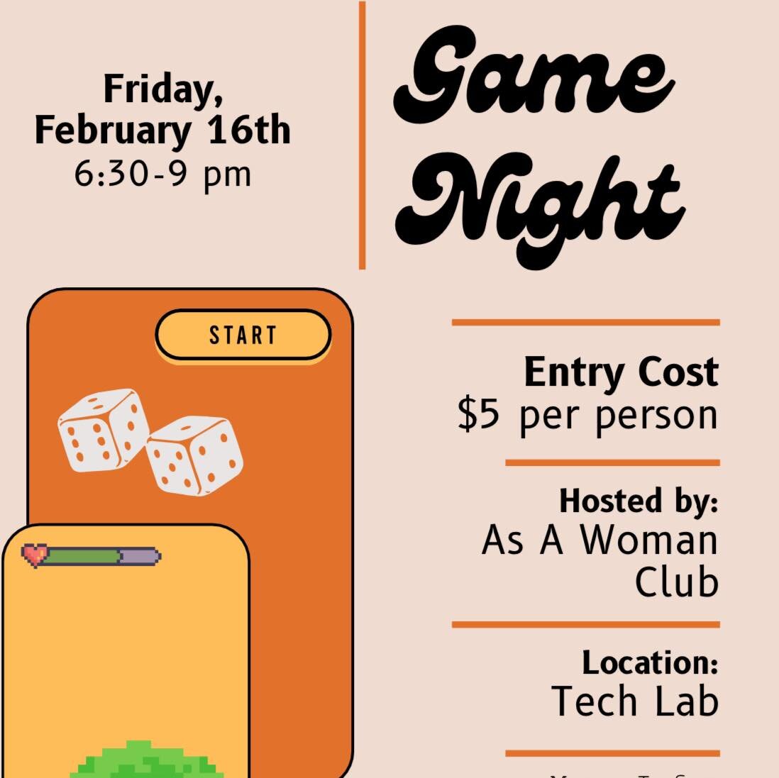 🎲🕹️Games Night!!🕹️🎲

Come out and support Alianza DV Services of Holyoke next Friday night. Thank you to Brooklynn &lsquo;25 and the As A Woman Club for running the event.