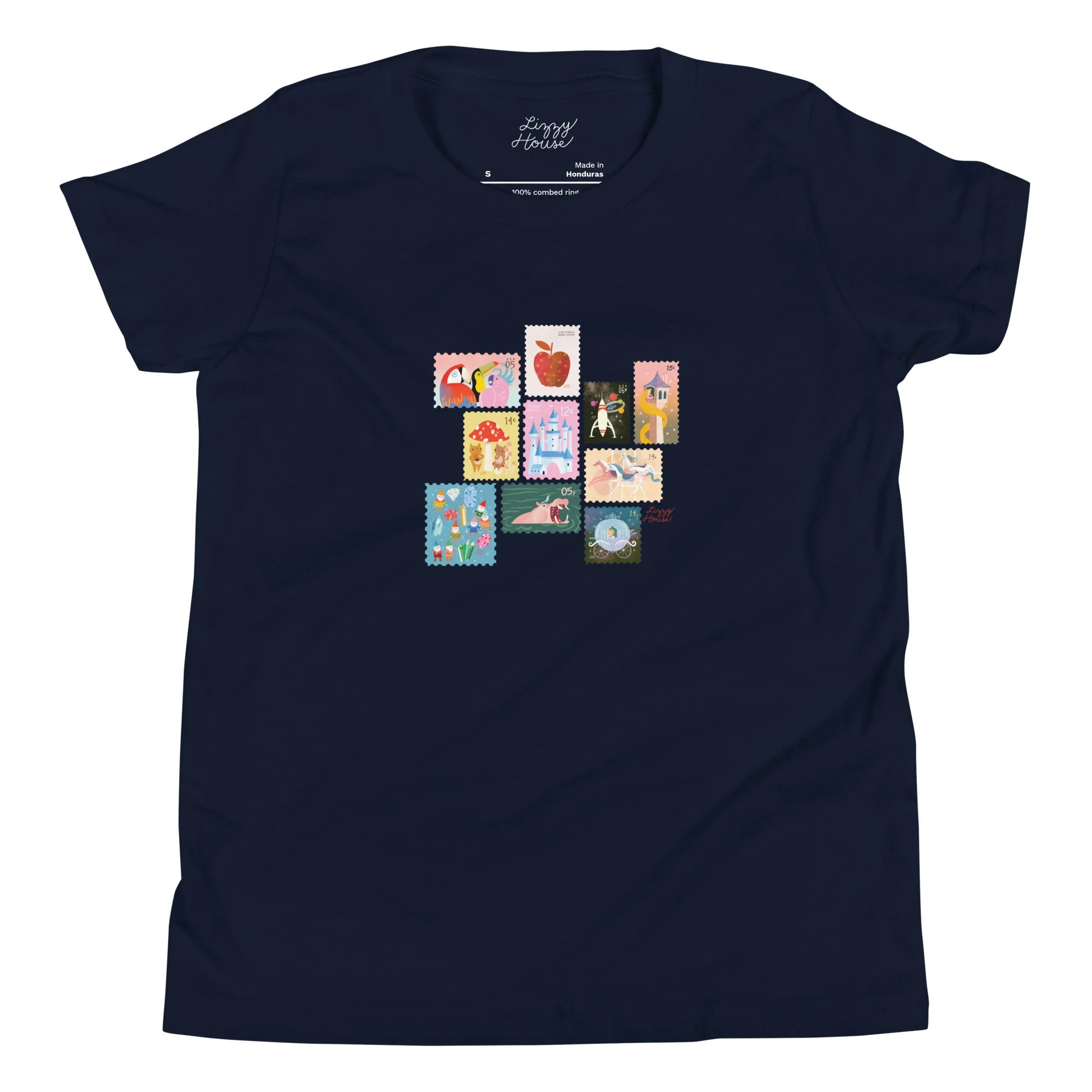 Adventure Stamp Collection Youth Short Sleeve T-Shirt