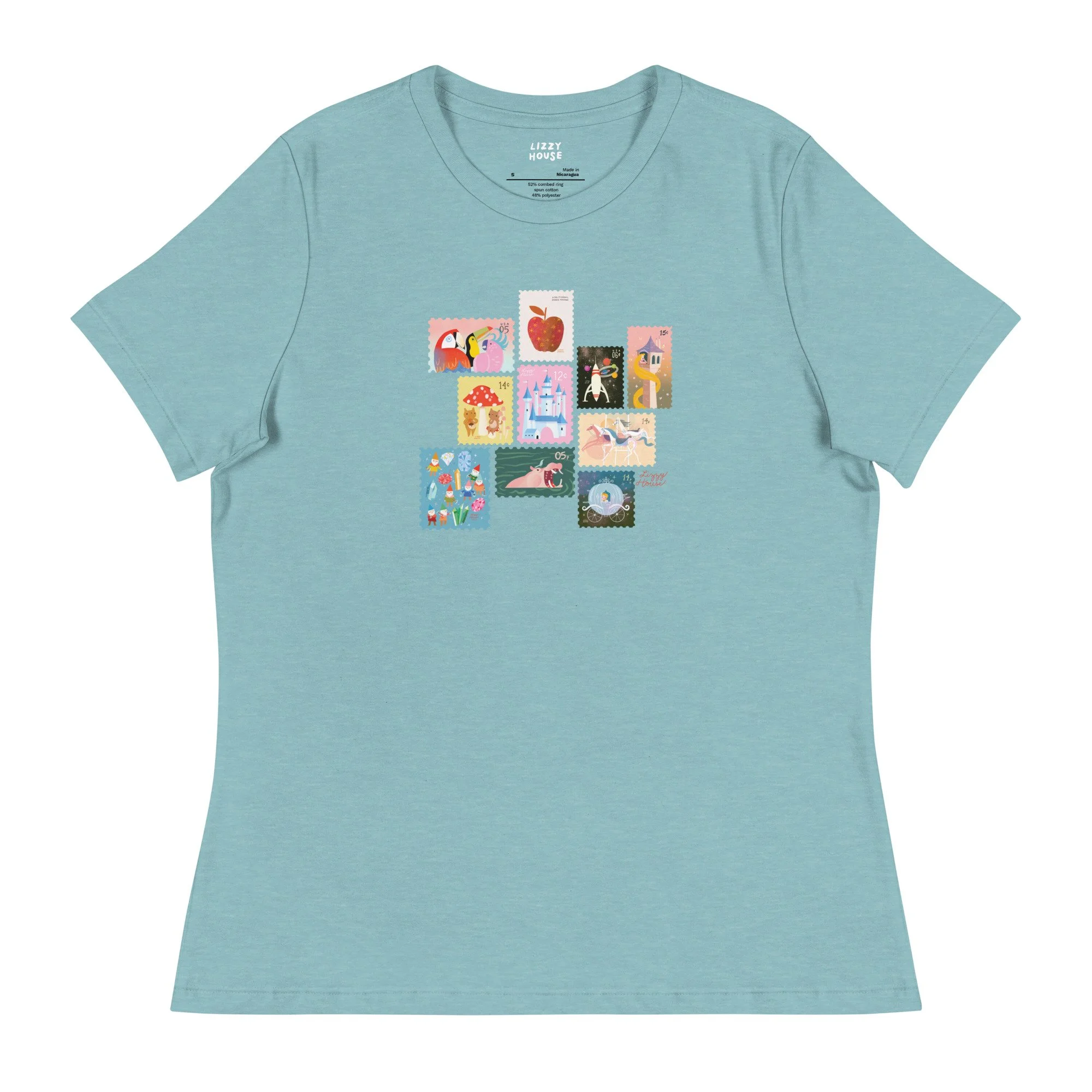 ◆Rest & Recreation◆ COLOR STITCH TSHIRT WHITE RR251TP003W womens-relaxed-t-shirt-heather