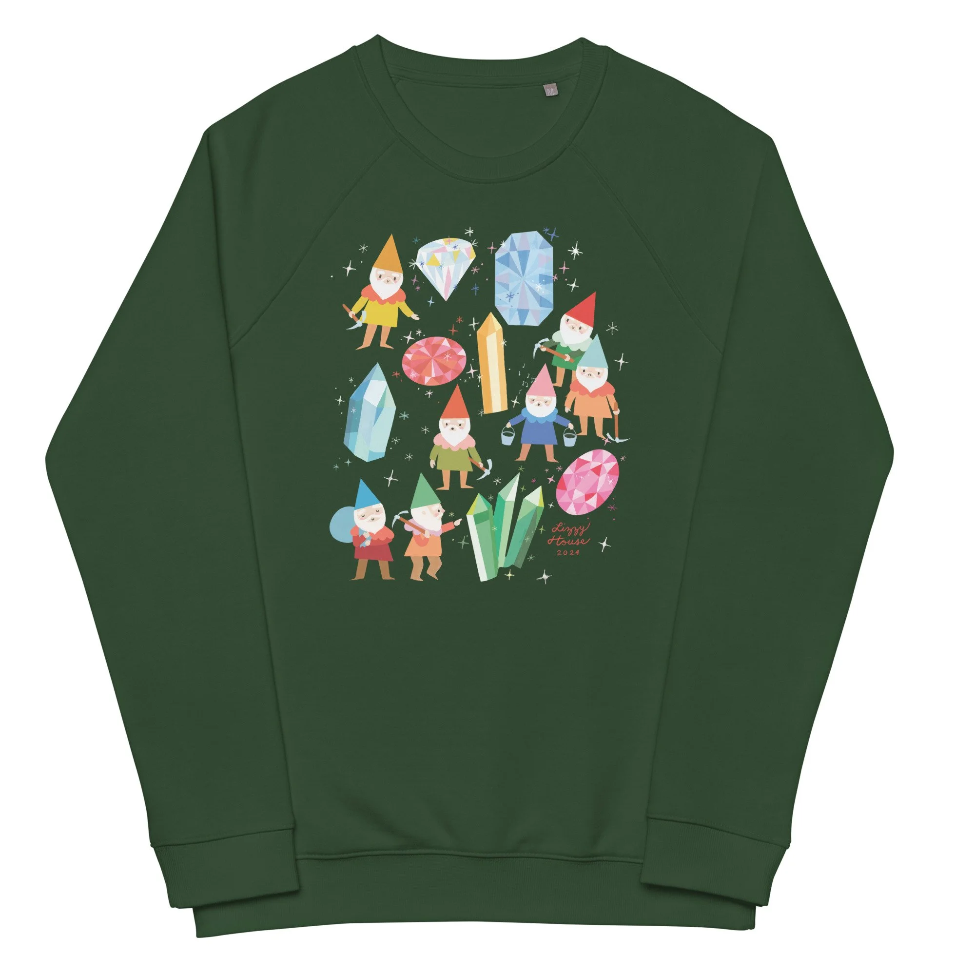 Diamond Mining Brothers Unisex organic RAGLAN sweatshirt