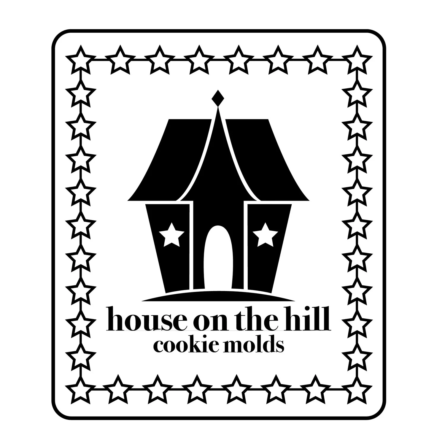 House on the Hill Cookie Molds