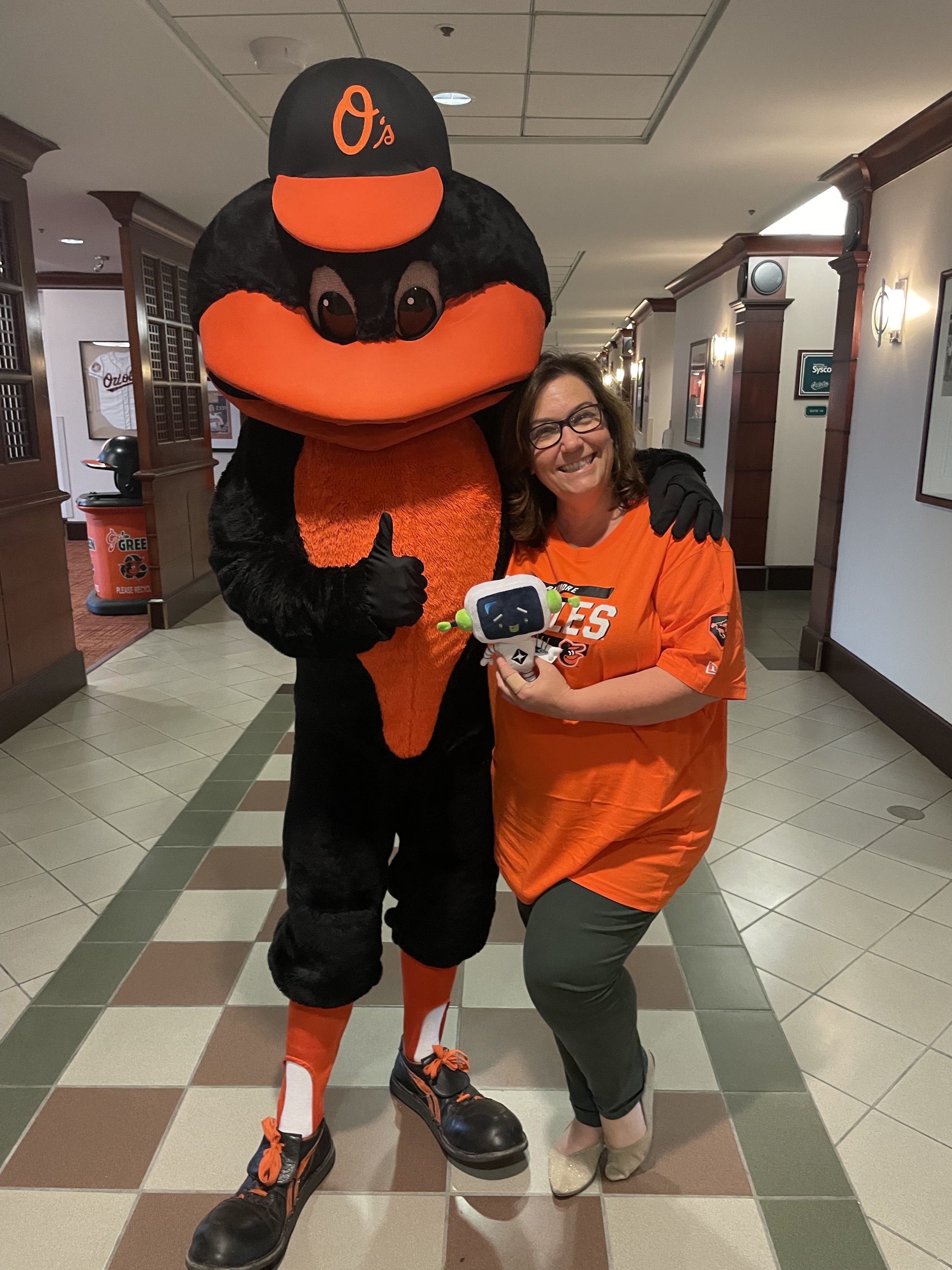 Baltimore, Maryland Orioles Game with Mascot 