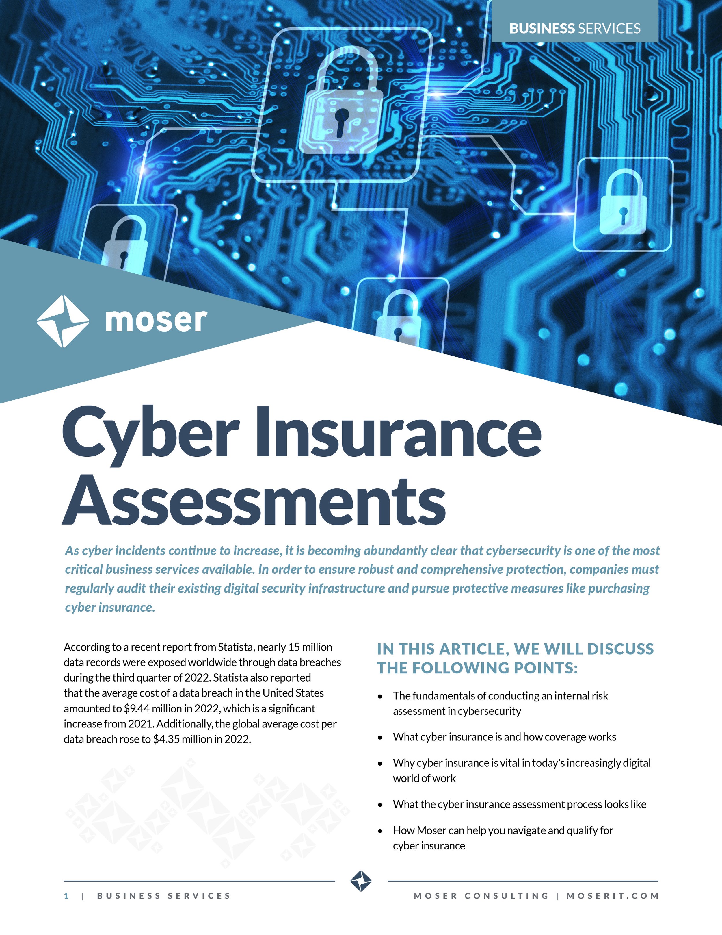 Cyber insurance assessments white paper cover preview