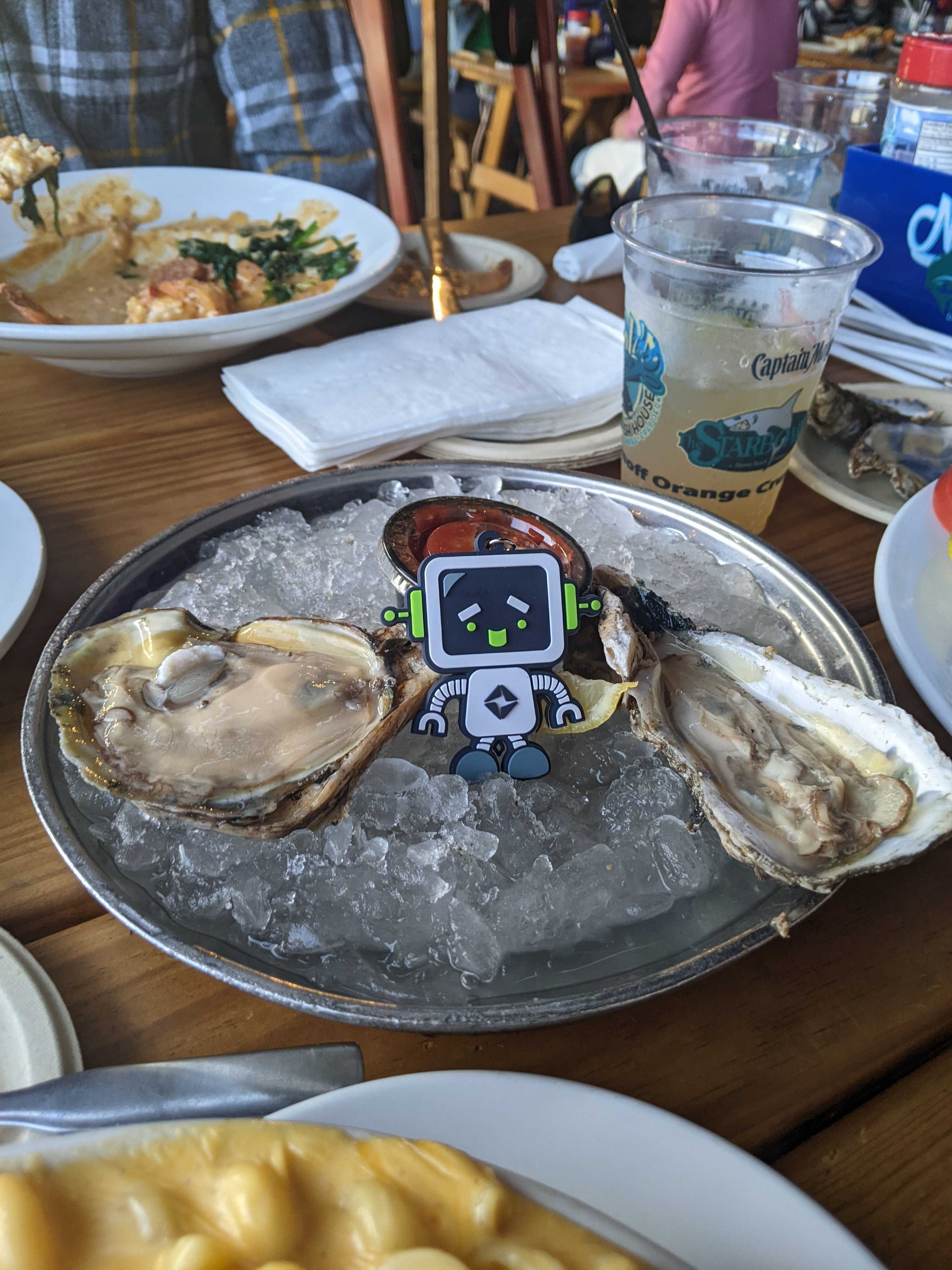 RoBert tries oysters for the first time in Baltimore