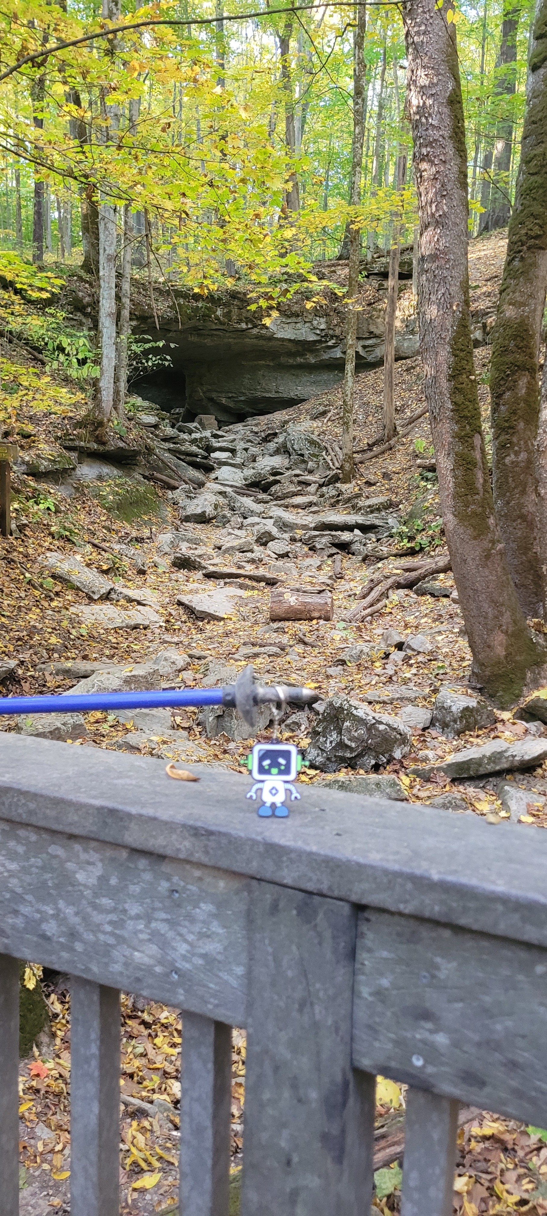 RoBert took advantage of the beautiful weather Saturday and did a bit of hiking in McCormick's Creek State Park.