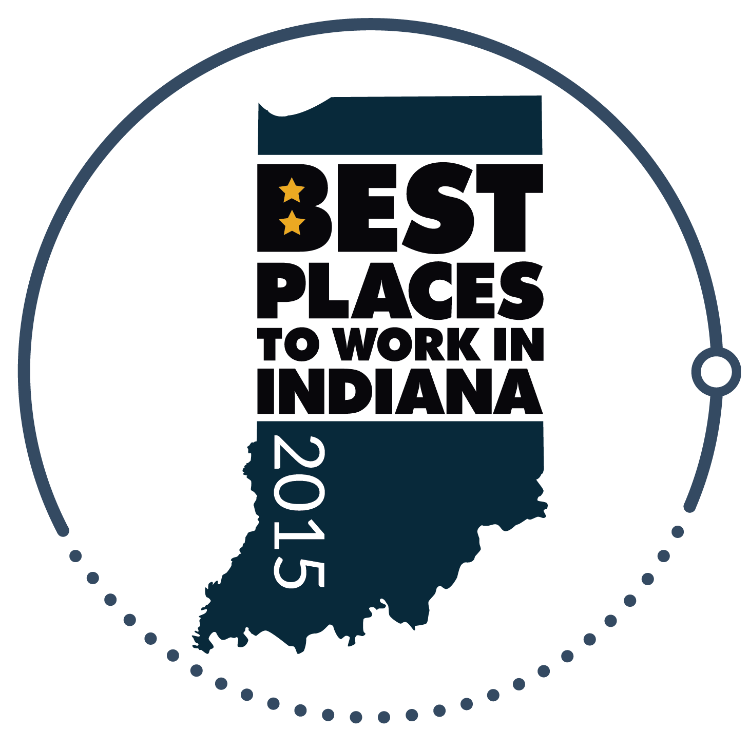 2015年印第安纳州最佳工作场所，印第安纳州商会中型企业第13名