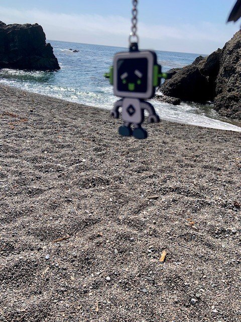 RoBert went to Monterey, CA and enjoyed the beach and the weather