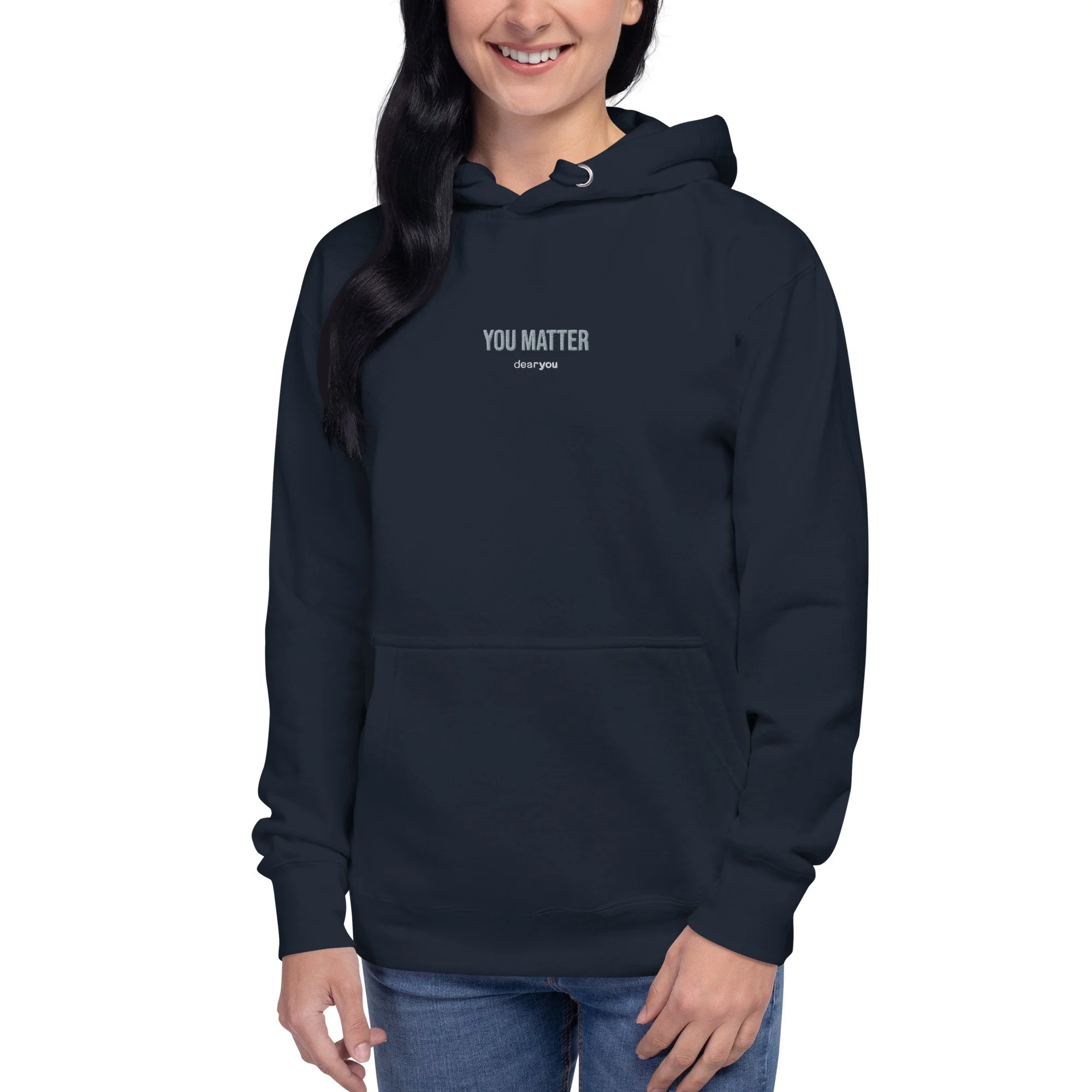 Grey you top matter pullover hoodie
