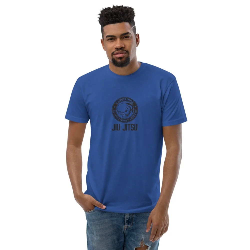 navy blue fitted t shirt