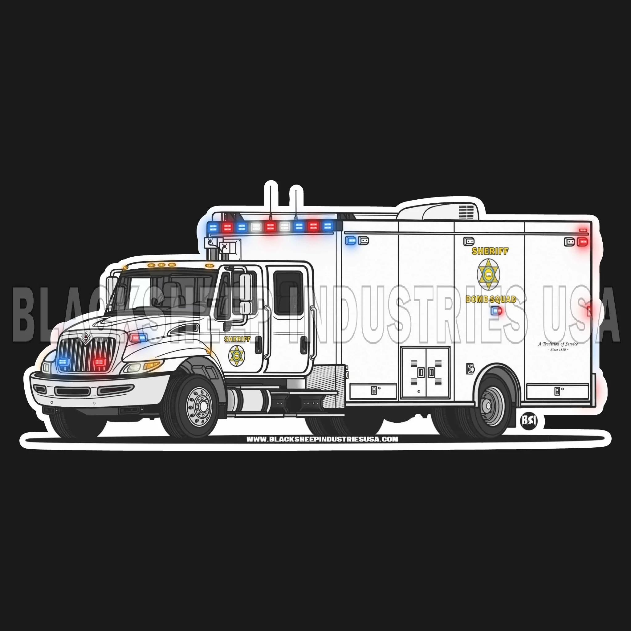 LASD ( CA ) Bombsquad/Arson Investigation Stickers