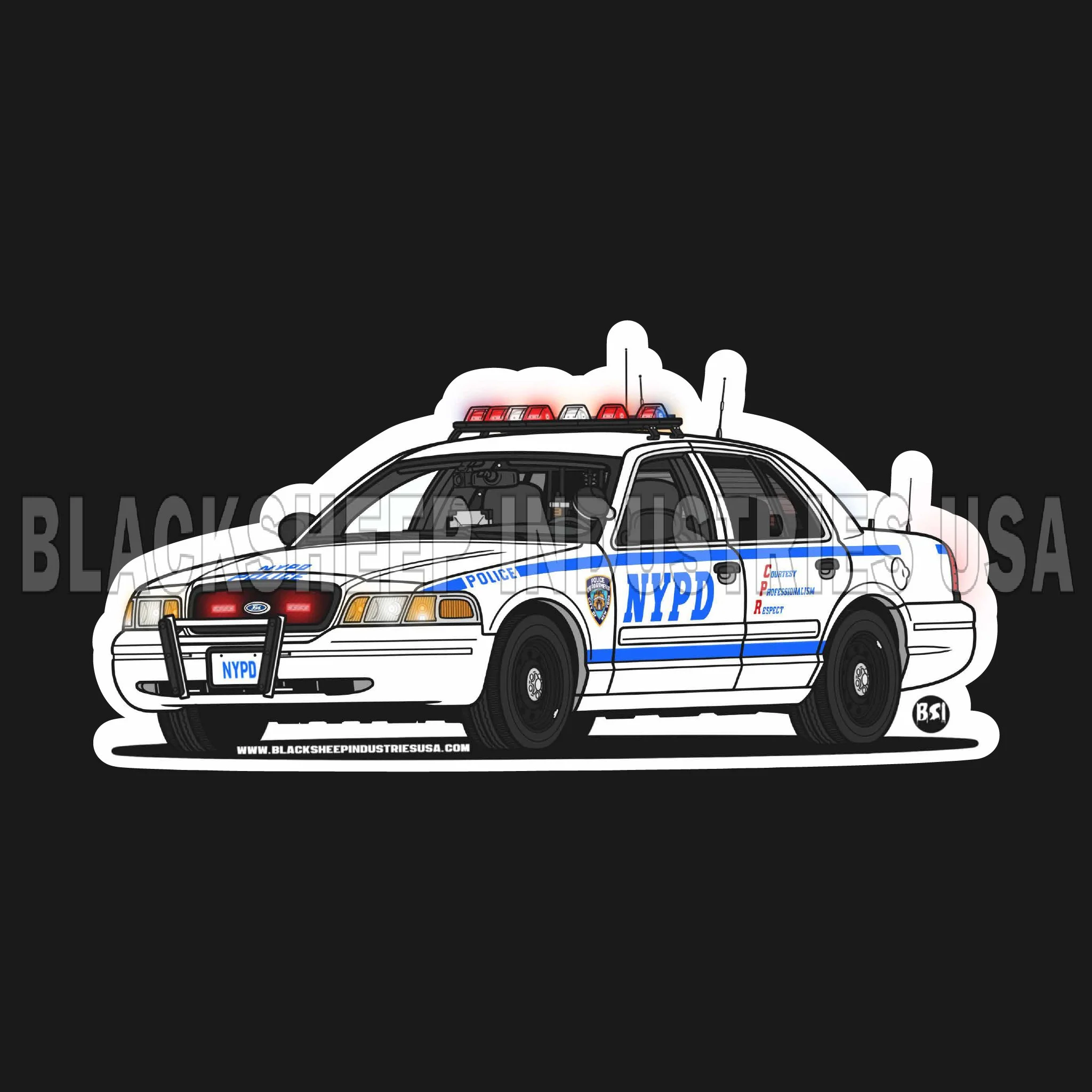 NYPD ( NY ) Patrol Stickers — Blacksheep Industries USA