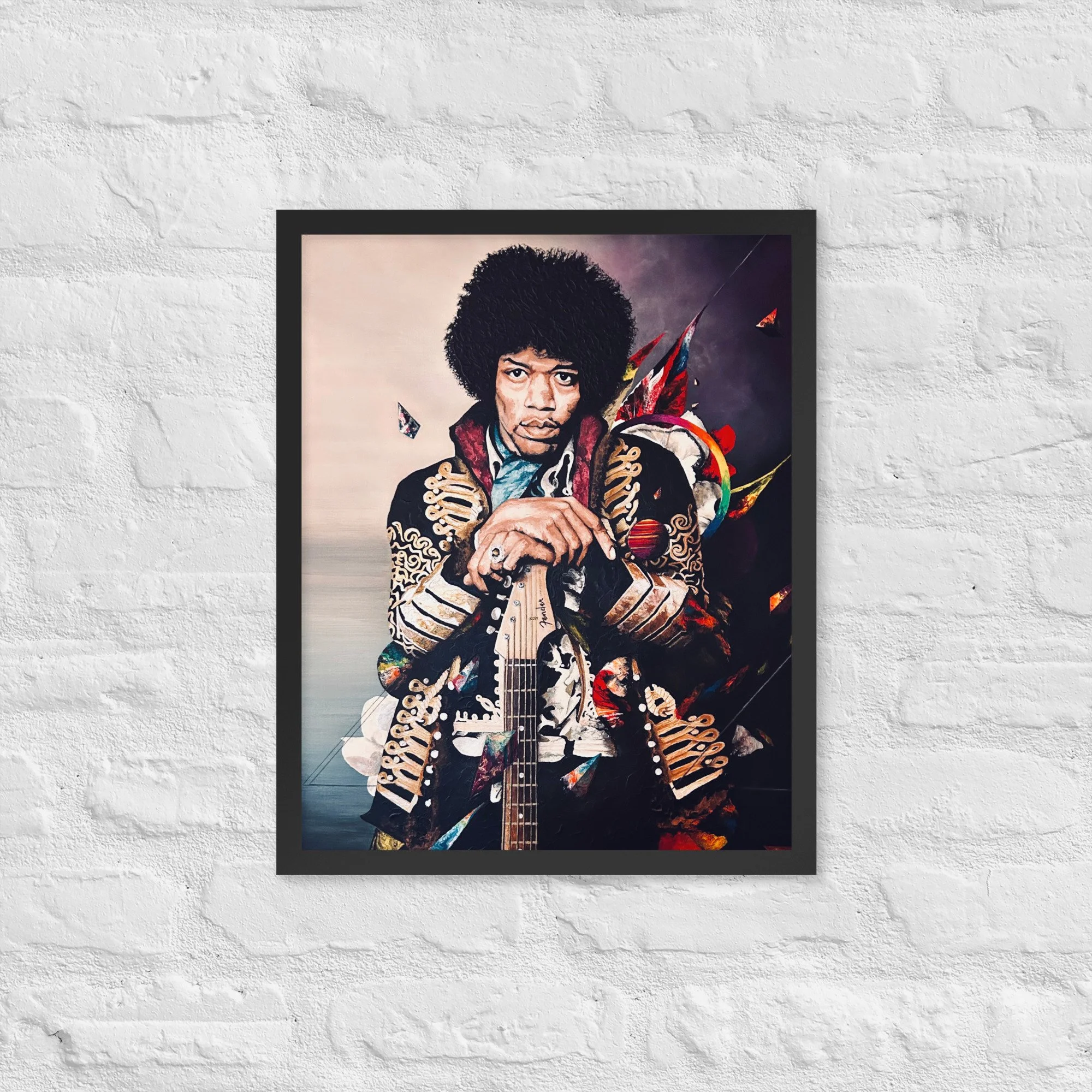 Jimi Hendrix - Framed photo paper poster — Breezy Frederick