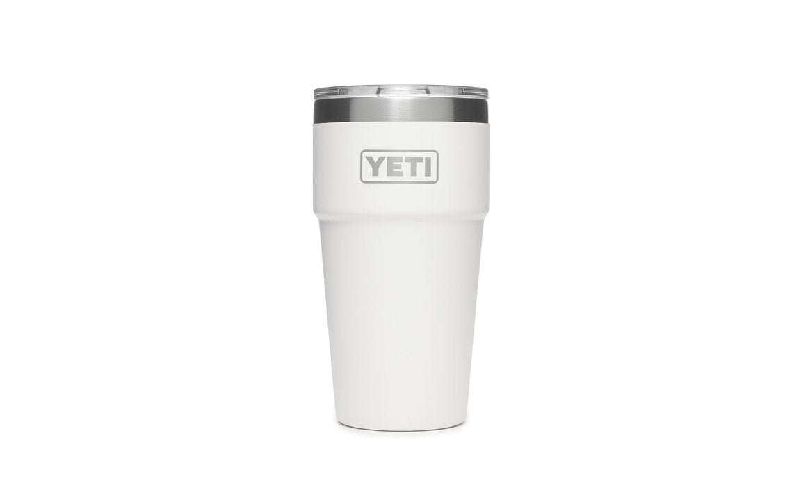 Yeti Rambler 16 oz Stackable Pint with Magslider Lid - White