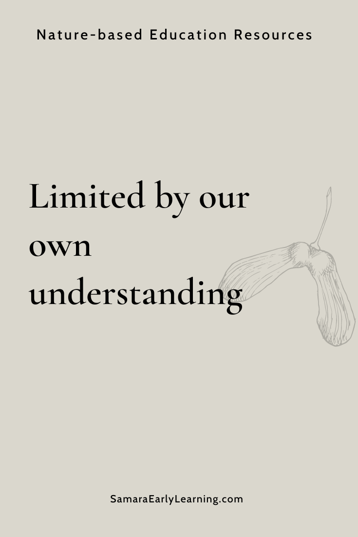 Limited by our own understanding