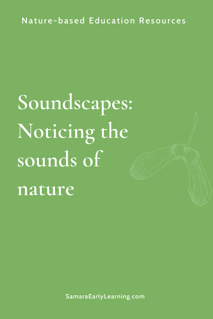 Soundscapes: Noticing the sounds of 自然