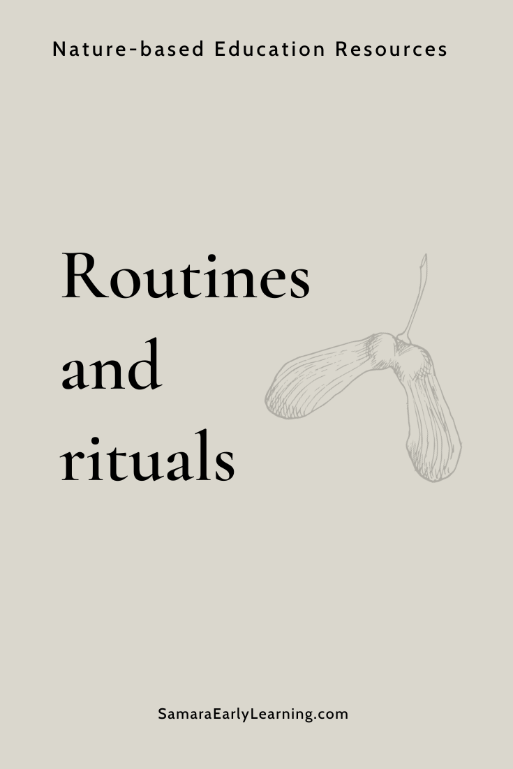 Routines &amp; rituals