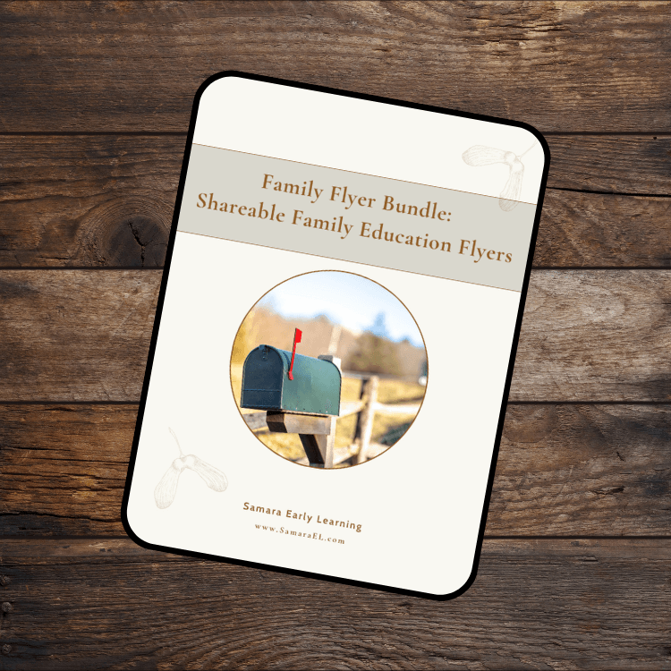 Family Flyers Bundle: Shareable Family Education Flyers