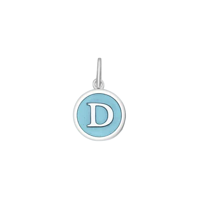 Denim Dori Silver 'P' Initial Pendant