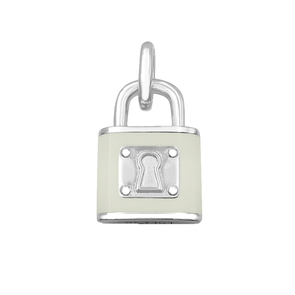 Love Locks Silver Plated Traditional Lock Necklace