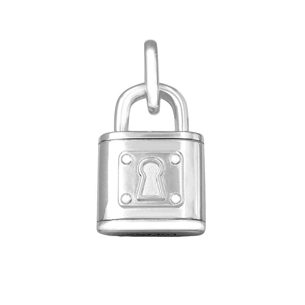 Love Locks Silver Plated Traditional Lock Necklace