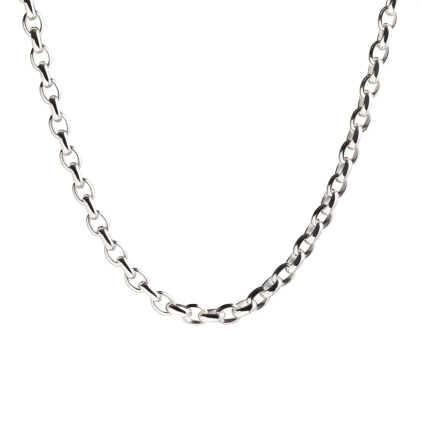 ネックレス・チョーカー COOR Silver Rolo Chain Necklace 5JH877 Signature Rolo Chain Silver — Lola & Company