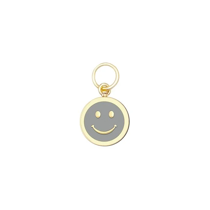 Smiley Face Pendant All Gold — Lola & Company