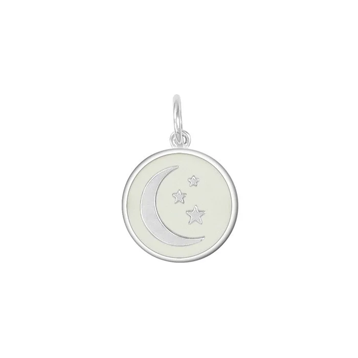 Moon & Stars Silver Pendant | Chase The Moon, Ride The Stars