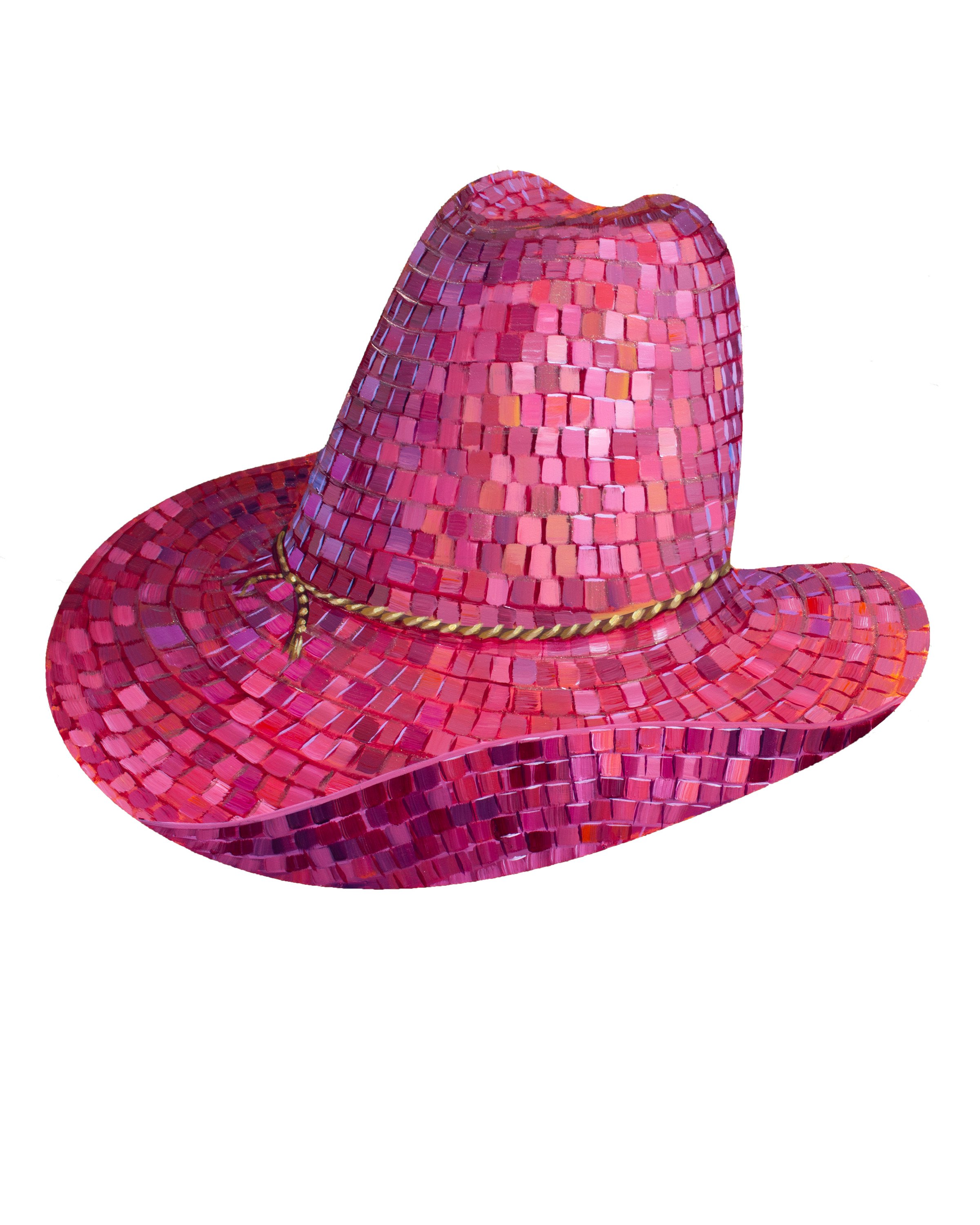 Youngcome Disco Ball Cowboy Hat Classic Disco Ball Festival