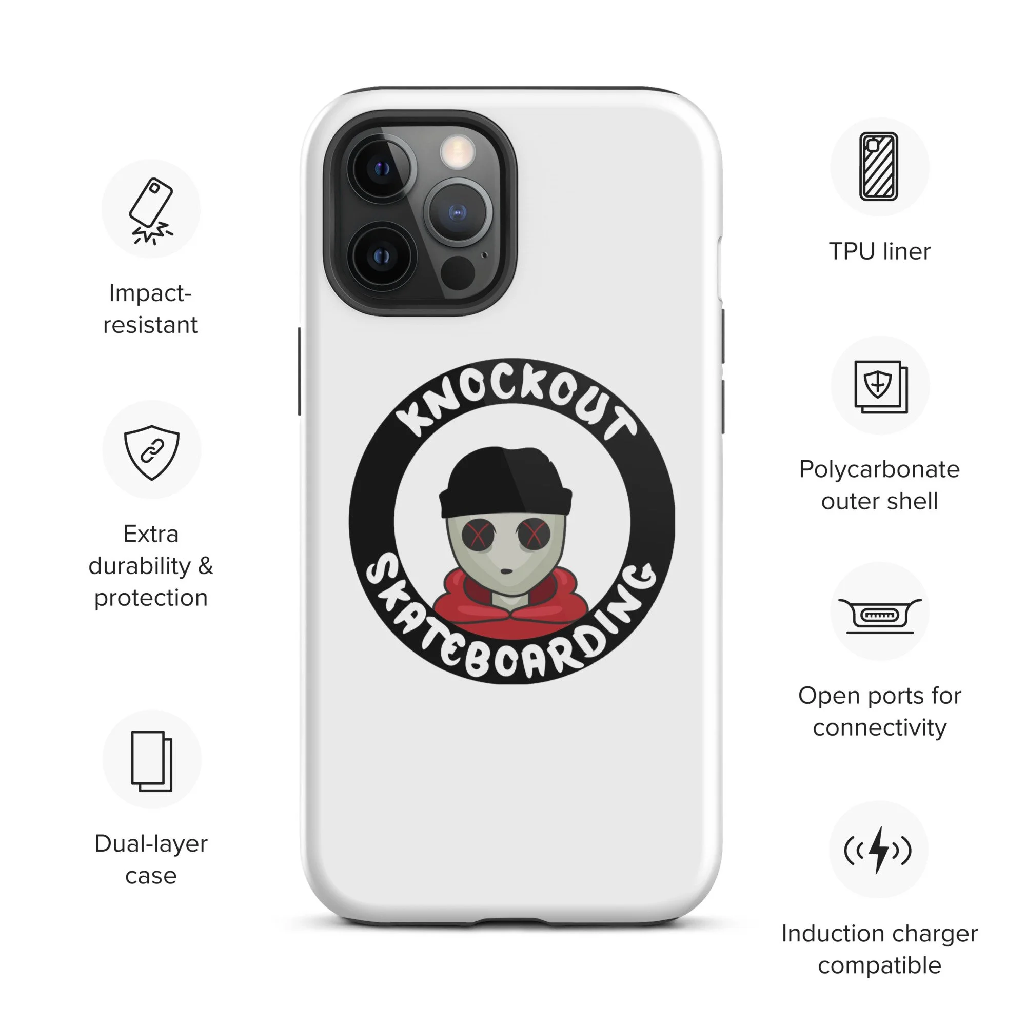 KO phone case Knockout Skateboarding KO phone case Knockout Skateboarding
