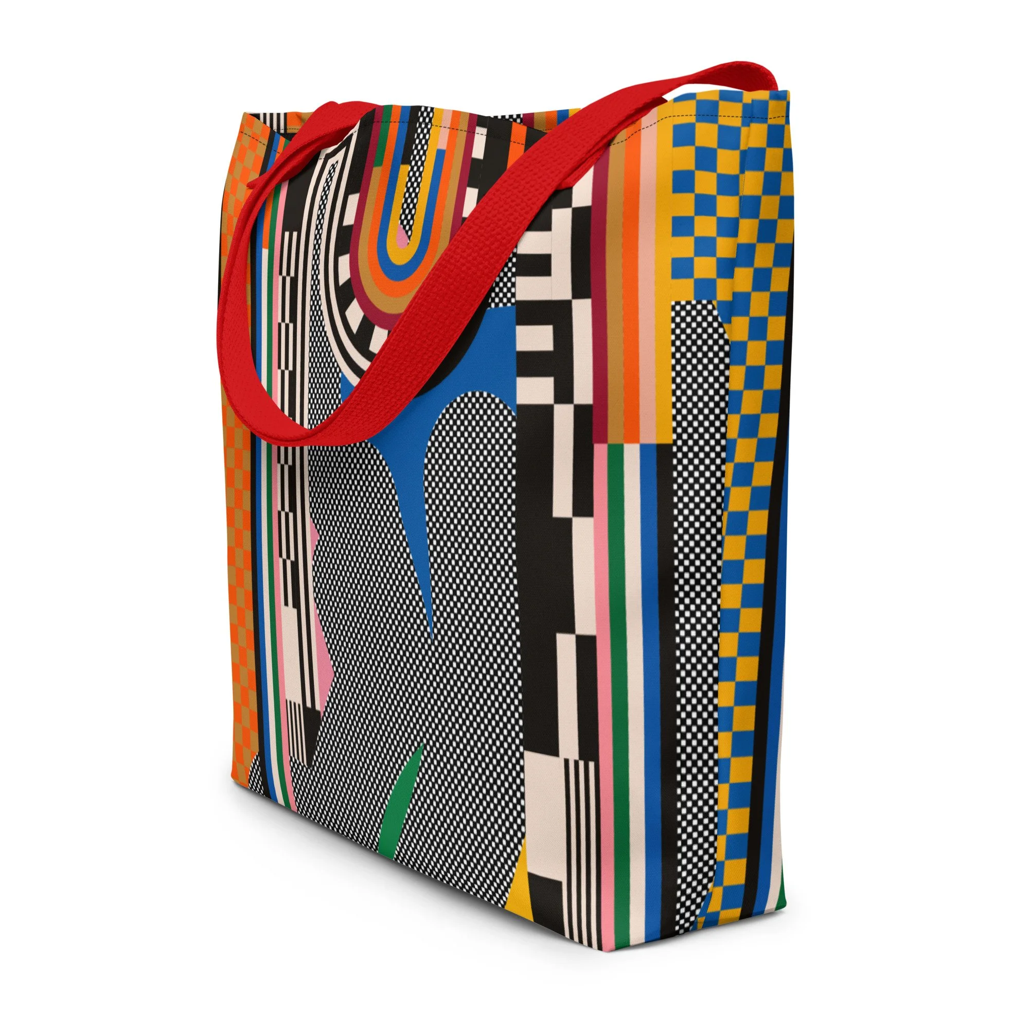 ★TOUT Y EST★ Printed Pattern Pocket Tote Bag CLDMB1202 Tote Bag Pattern - the Multi-purpose Carry All Bag - Pdf