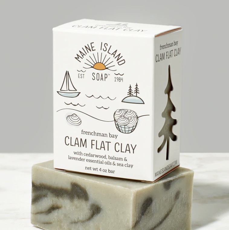 White Glossy Logo Mug - Maine Island Soap
