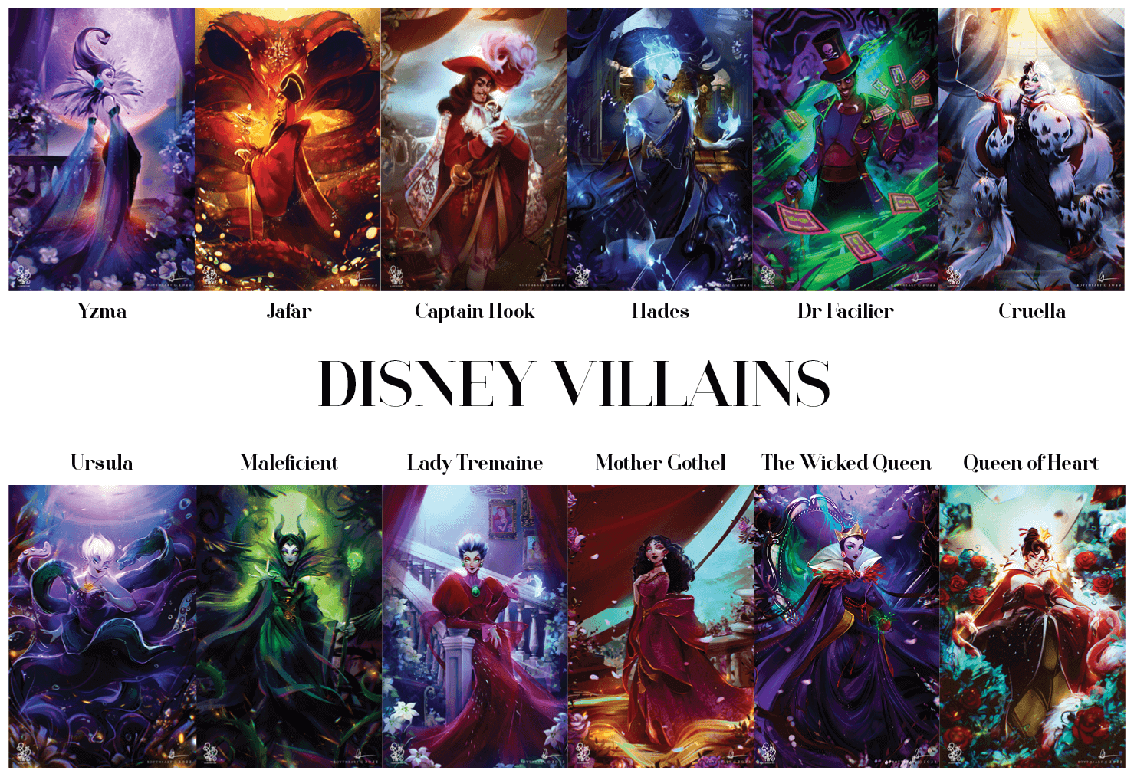 Unleash the Dark Side with Disney Villains: A Sinister Collection! — Roy  The Art