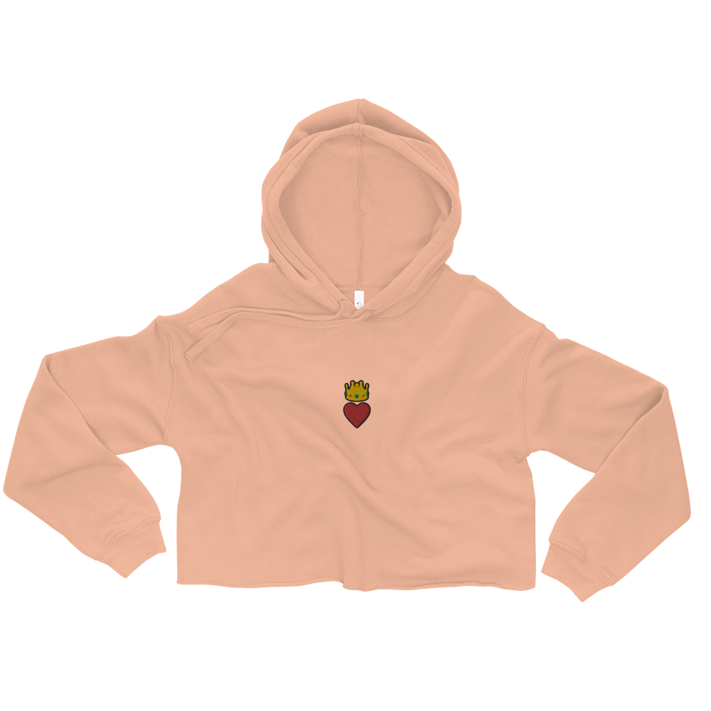 Heart Is King Crop Hoodie The Heart Is King