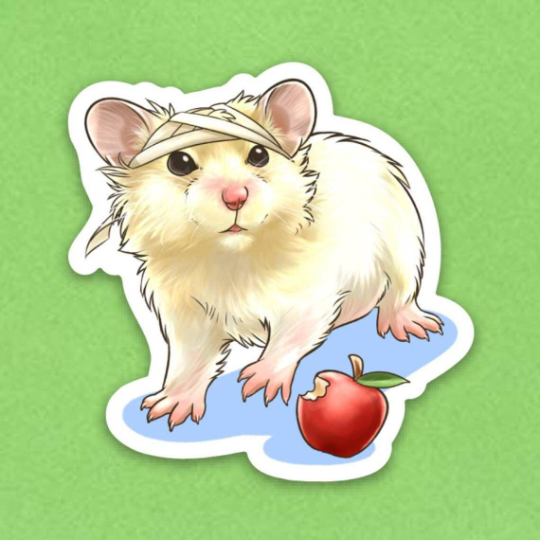 x hamster, hamster face,hamster life Sticker for Sale by Magicano