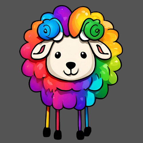 Sheep on the Rainbow