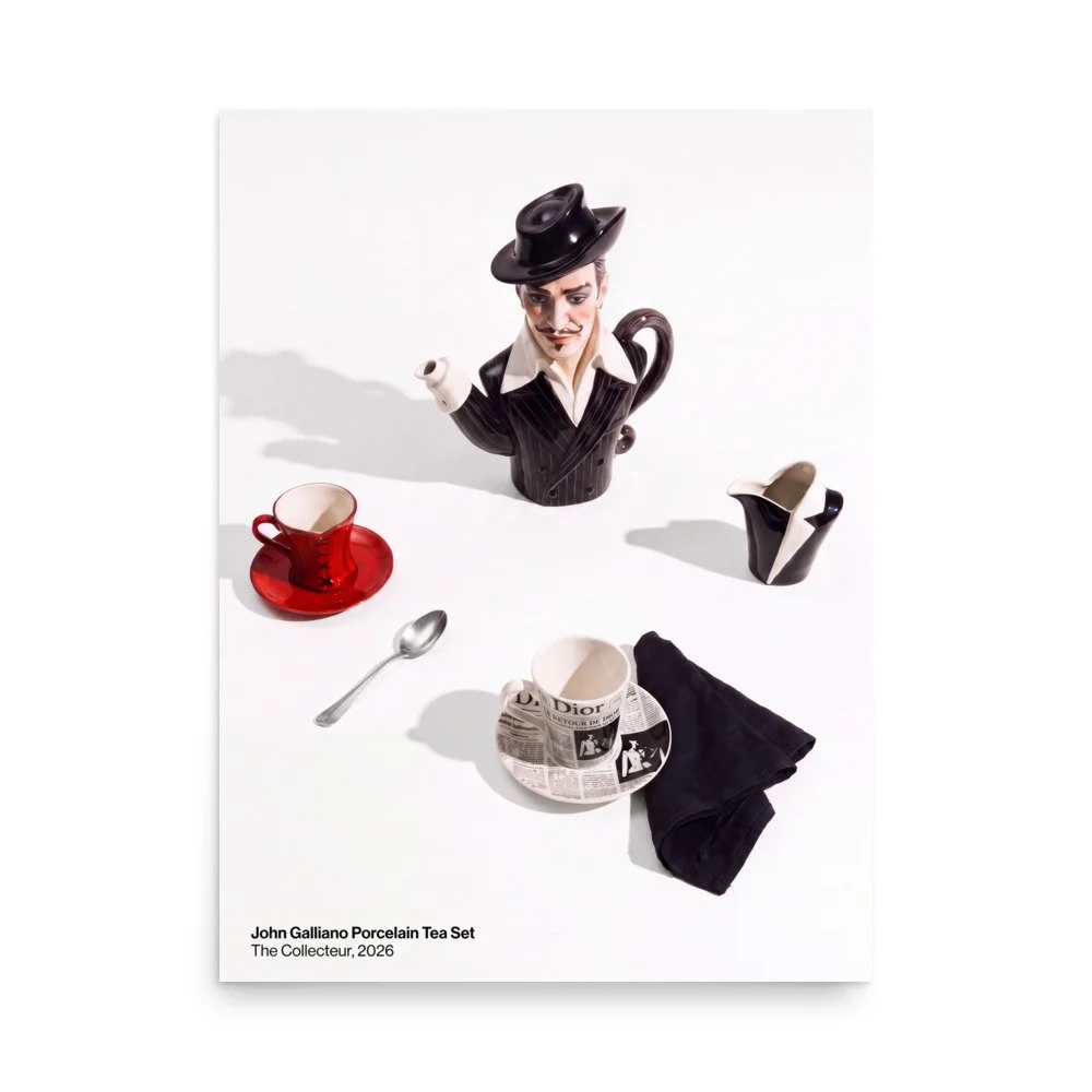 John Galliano Tea Set — Tea With John Poster